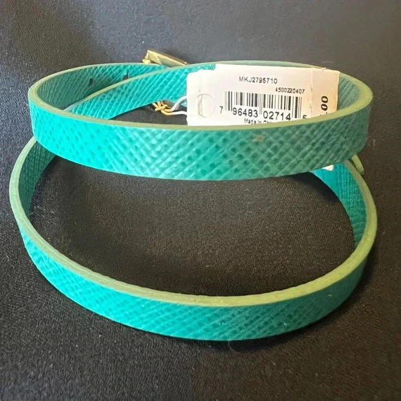 MICHAEL KORS MK NWT Saffiano Leather Double Wrap Pyramid Stud Bracelet - Picture 4 of 7